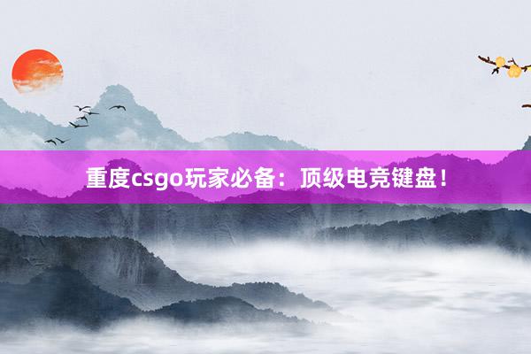 重度csgo玩家必备：顶级电竞键盘！