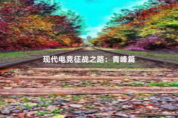 现代电竞征战之路：青峰篇